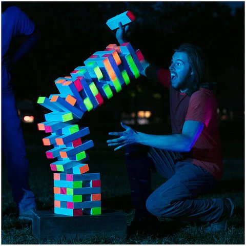 Giant Black Light Tumble Tower Giant Black Light Tumble Tower